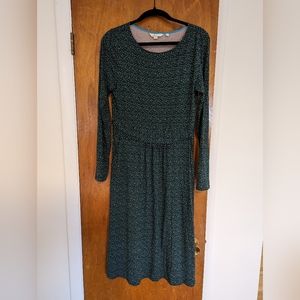 Biden Teal Polkadot Midi Dress Size 8L